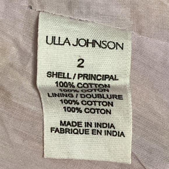 NWT Ulla Johnson Pale Lilac Plaid Noelle Dress - Picture 8 of 9